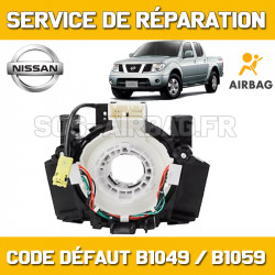 RÉPARATION CALCULATEUR AIRBAG NISSAN NAVARA CODE DÉFAUT B1049 / B1059