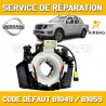 Réparation calculateur Airbag Nissan 285565M301 Bosch 0 285 001 316 0285001316 CODE DÉFAUT B1049 / B1059
