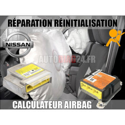 Réparation calculateur Airbag Nissan 988205X10A Bosch 0 285 010 820 0285010820 CODE DÉFAUT B1049 / B1059