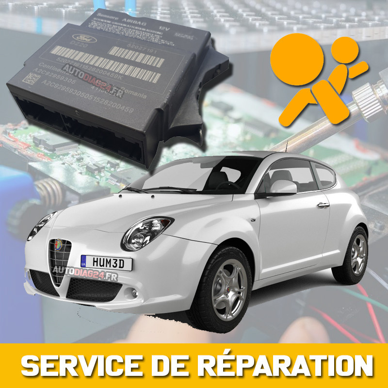 Réparation Calculateur d'airbag Alfa Romeo MITO Continental 50521636 / A2C53373114 Problème de communication