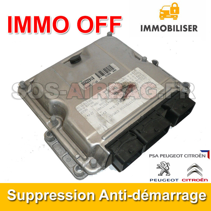 Suppression Anti-démarrage IMMO OFF Peugeot 406 Calculateur Bosch EDC15C2