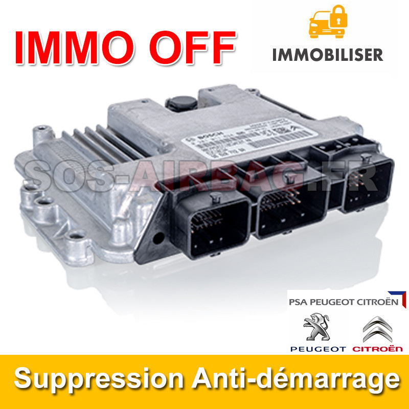 Suppression Anti-démarrage IMMO OFF Peugeot 407 Calculateur Bosch EDC16C3