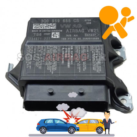 Réparation Réinitialisation airbag Volkswagen T-Roc 3Q0 959 655 CS 3Q0959655CS