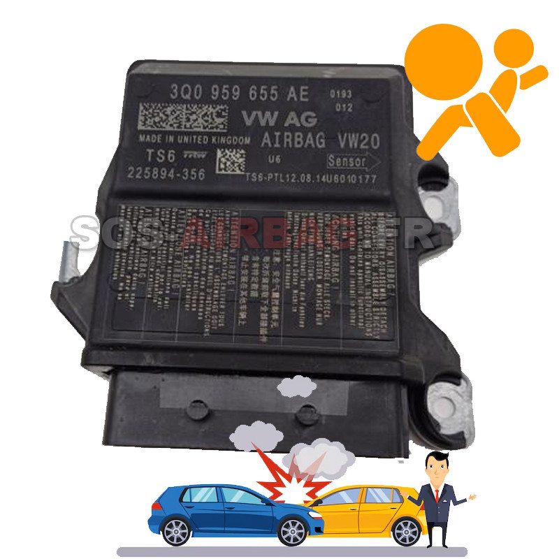 Réparation Réinitialisation airbag Volkswagen PASSAT B8 3Q0 959 655 AE 3Q0959655AE