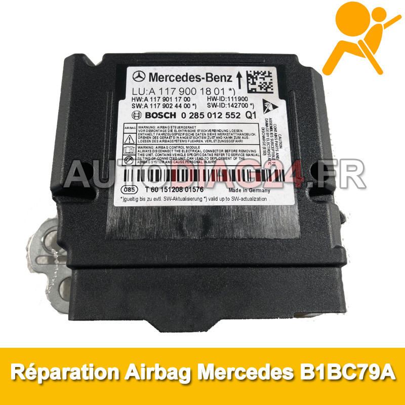 Réparation calculateur d'airbag Mercedes Class A w176 code défaut B272200 "calculateur n'est pas verrouillé"