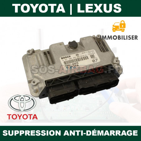 Suppression Anti-Démarrage (IMMO OFF) Toyota Yaris Calculateur Bosch ME7.9.52