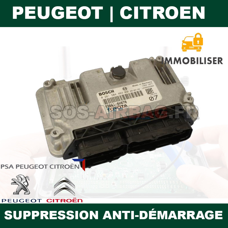 Suppression Anti-Démarrage (IMMO OFF) Citroën C1 Calculateur Bosch ME7.9.52