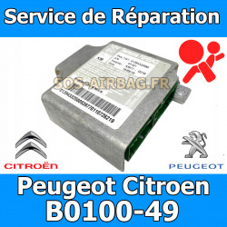 réparation calculateur airbag Fiat Ducato 1375110080 B0100-49 / B010049 / B0102 / U1726
