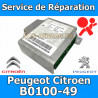 réparation calculateur airbag Fiat Ducato 1375110080 B0100-49 / B010049 / B0102 / U1726
