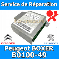 réparation calculateur airbag Fiat Ducato 1375110080 B0100-49 / B010049 / B0102 / U1726