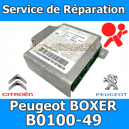 réparation calculateur airbag Fiat Ducato 1375110080 B0100-49 / B010049 / B0102 / U1726