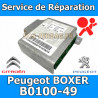 réparation calculateur airbag Fiat Ducato 1375110080 B0100-49 / B010049 / B0102 / U1726