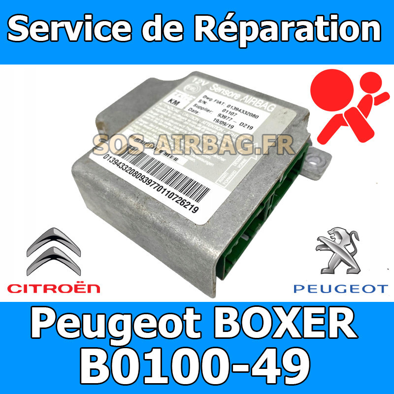 réparation calculateur airbag Fiat Ducato Code erreur b0100-49