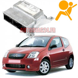 Réparation Calculateur Airbag Citroën C2 96 608 551 80 Temic