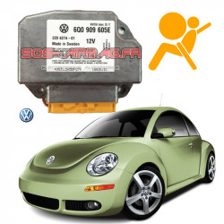 Réparation Calculateur D'airbag New Beetle 6Q0 909 605 E 6Q0909605E défaut 00003 - Module de contrôle 014 - Défectueux